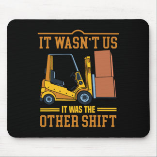 Operator Forklift Driver Fathers Day Funny Forklif Mouse Mat