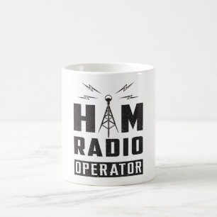 Operator HAM Radio Antenna Amateur Frequency Gift Coffee Mug