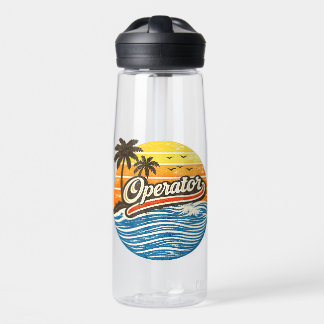 Operator Retro Sunset Design Water Bottle