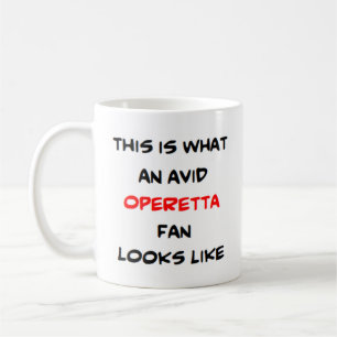 operetta fan, avid coffee mug