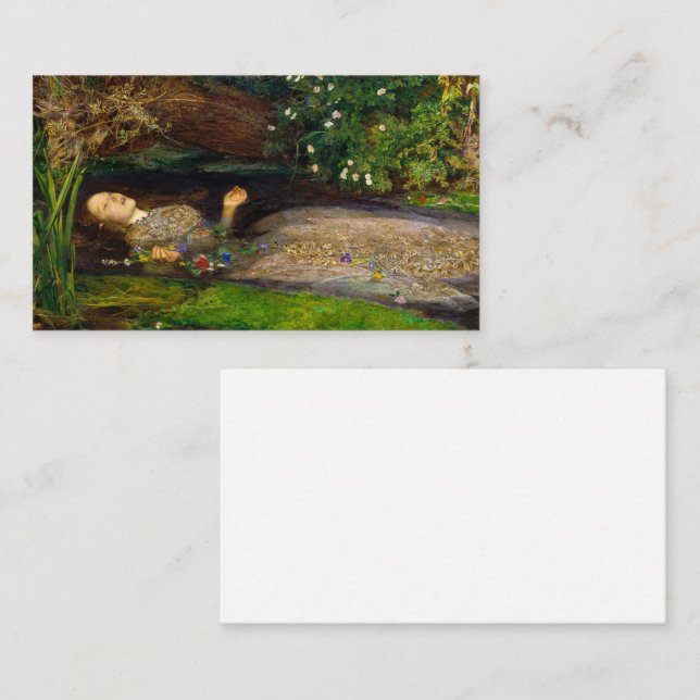 Ophelia, 1851 by John Everett Millais Business Card (Front/Back)