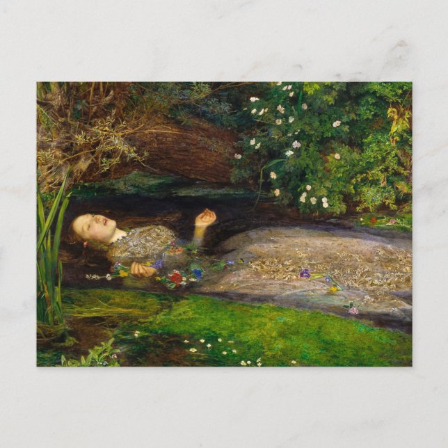 Ophelia, 1851 by John Everett Millais Postcard (Front)