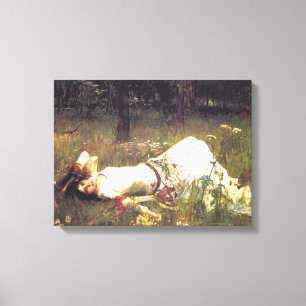 Ophelia 1889 By John William Waterhouse Canvas Print