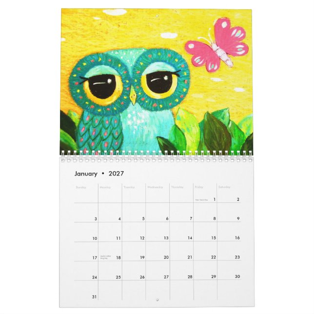 Ophelia 2009 calendar (Jan 2027)