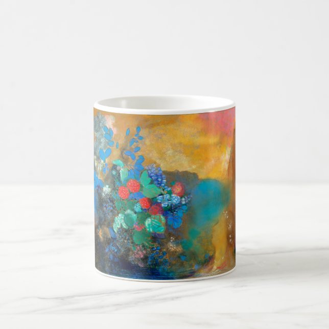 Ophelia among the Flowers, Redon Coffee Mug (Center)