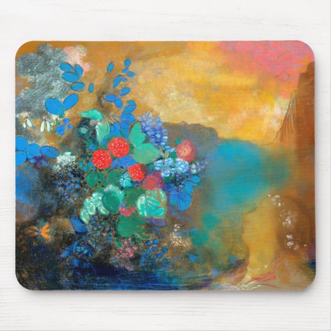 Ophelia among the Flowers, Redon Mouse Mat (Front)