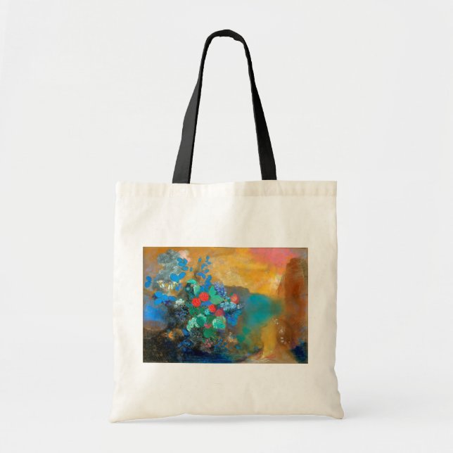 Ophelia among the Flowers, Redon Tote Bag (Front)
