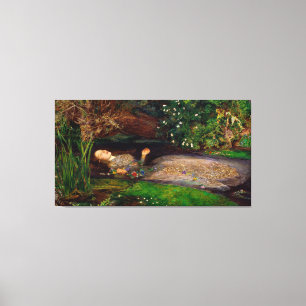 Ophelia by John Everett Millais (1851) Canvas Print