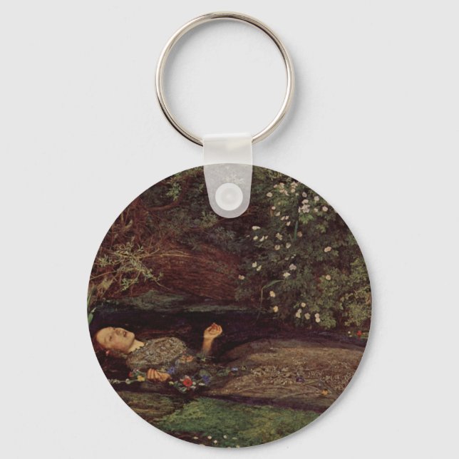 Ophelia by John Everett Millais Key Ring (Front)