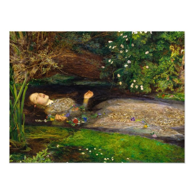 Ophelia by John Everett Millais Photo Print (Front)