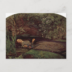 Ophelia by John Everett Millais Postcard