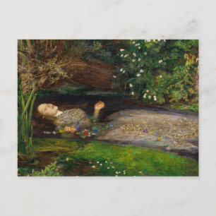 Ophelia by John Everett Millais Postcard