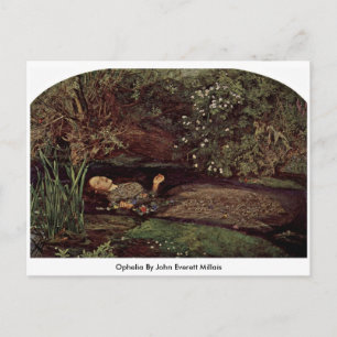 Ophelia By John Everett Millais Postcard