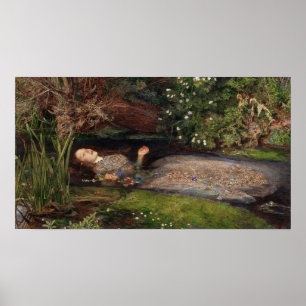 Ophelia by John Everett Millais Poster