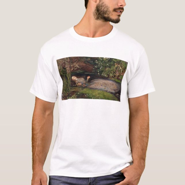 Ophelia by John Everett Millais T-Shirt (Front)