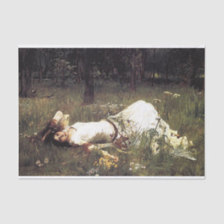 Ophelia, by John William Waterhouse Decoupage Tissue Paper