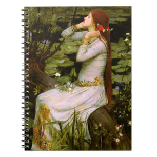 Ophelia By John William Waterhouse Notebook