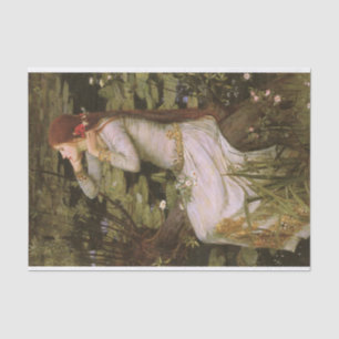 Ophelia by John William Waterhouse Tissue Paper