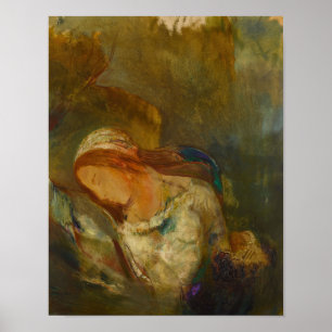 Ophelia by Odilon Redon Print