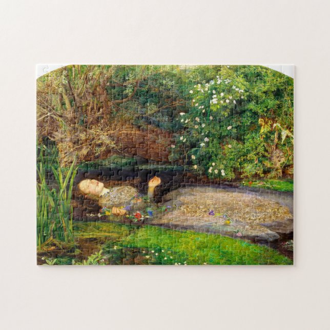 Ophelia by Sir William Everett Millais Jigsaw Puzzle (Horizontal)