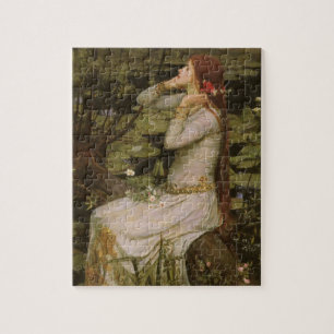 Ophelia by the Pond by John William Waterhouse Jigsaw Puzzle