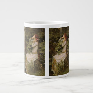 Ophelia by the Pond by John William Waterhouse Large Coffee Mug
