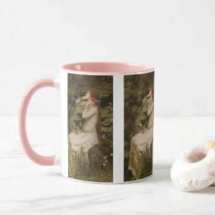 Ophelia by the Pond by John William Waterhouse Mug