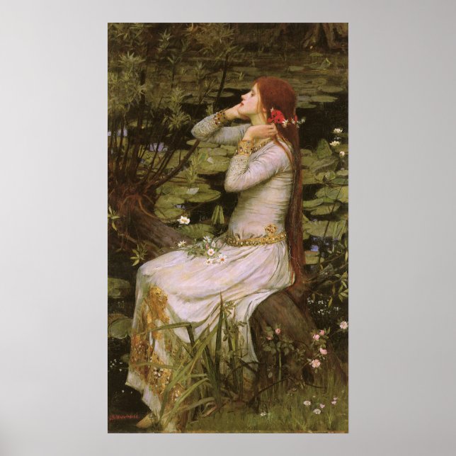 Ophelia by Waterhouse Poster (Front)