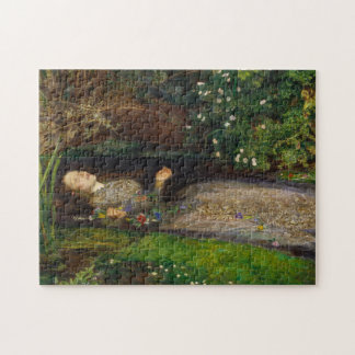 Ophelia, c. 1852 by Sir John Everett Millais Jigsaw Puzzle