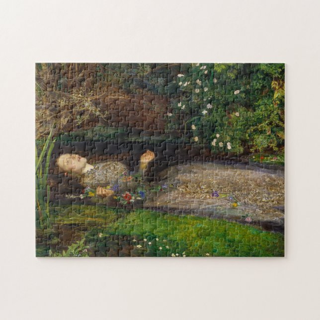 Ophelia, c. 1852 by Sir John Everett Millais Jigsaw Puzzle (Horizontal)