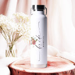 Ophelia Cottagecore Dusty Pink Floral Bride Water Bottle<br><div class="desc">Celebrate your love story with the timeless beauty of the "Ophelia Floral" wedding collection in the dusty pink colorway, designed to evoke romance and elegance. This wedding suite features hand-painted watercolor flowers and delicate foliage, capturing the grace and charm of a garden-inspired wedding. Perfect for those seeking a refined yet...</div>