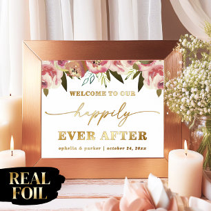 Ophelia Elegant Real Foil Happily Ever After Foil Prints