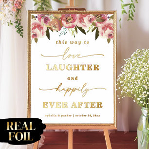 Ophelia Elegant Reception This Way Weddiing Real Foil Prints
