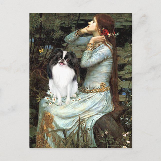 Ophelia - Japanese Chin 2 Postcard (Front)