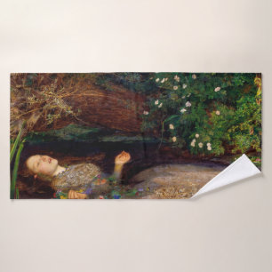 Ophelia, John Everett Millais, 1851-1852 Bath Towel