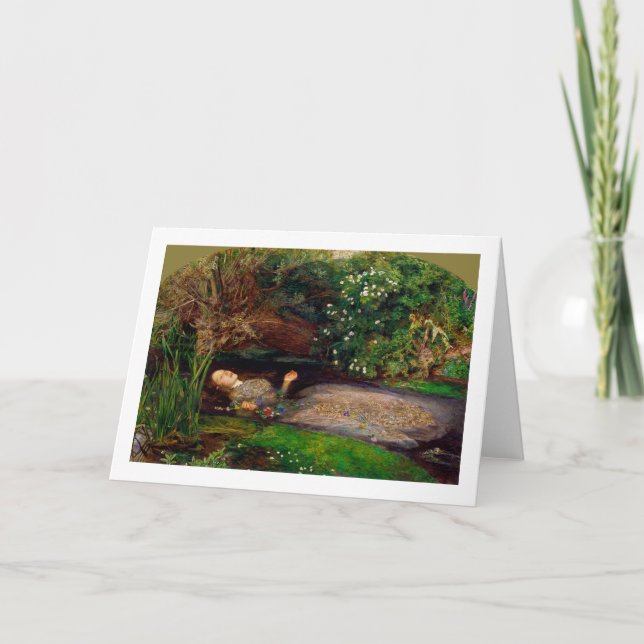 Ophelia, John Everett Millais, 1851-1852 Card (Front)