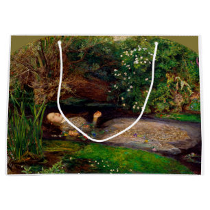 Ophelia, John Everett Millais, 1851-1852 Large Gift Bag