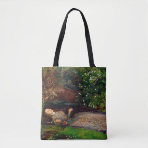 Ophelia, John Everett Millais, 1851-1852 Tote Bag