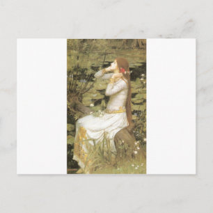 Ophelia - John William Waterhouse (1894) Postcard