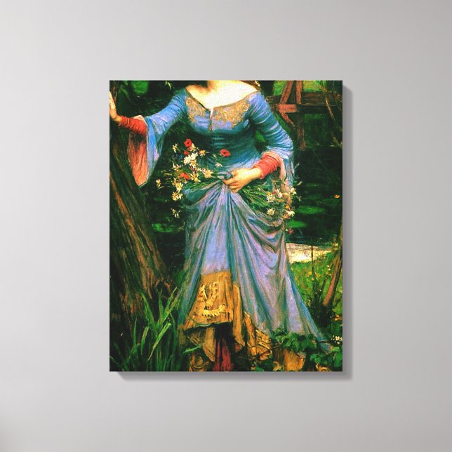 Ophelia ~ John William Waterhouse Canvas Print (Front)