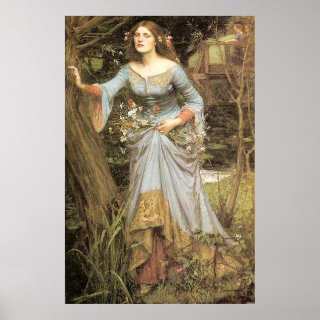 Ophelia - John William Waterhouse Poster (Front)