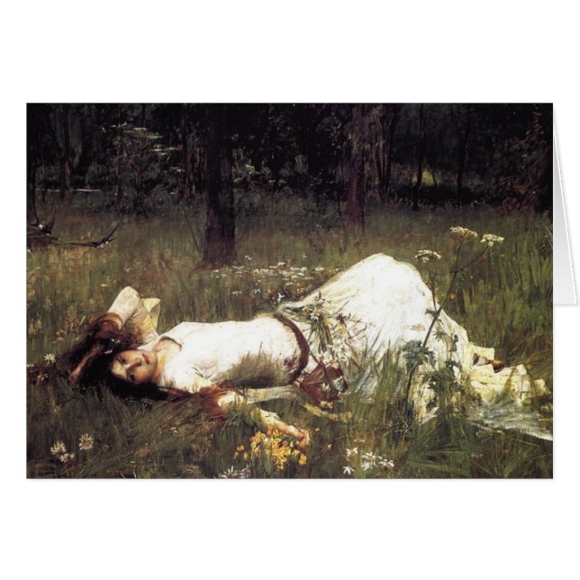 Ophelia Laying in the Meadow (Front Horizontal)