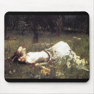Ophelia Laying in the Meadow Mouse Mat