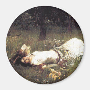 Ophelia Lying in the Meadow Magnet