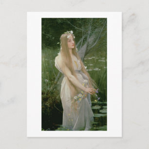 Ophelia (oil on canvas) postcard