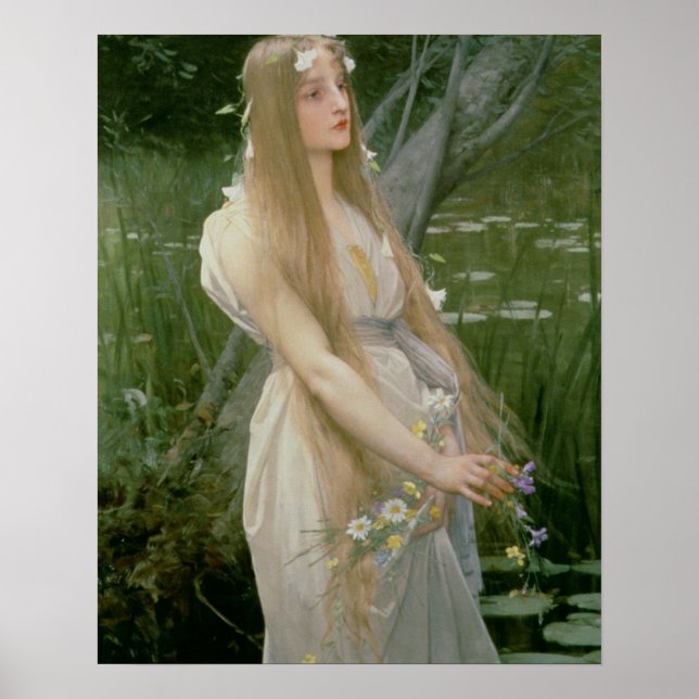 Ophelia (oil on canvas) poster (Front)
