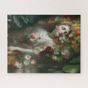 Ophelia Painting, Shakespeare, Classic Literature Jigsaw Puzzle