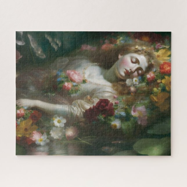 Ophelia Painting, Shakespeare, Classic Literature Jigsaw Puzzle (Horizontal)