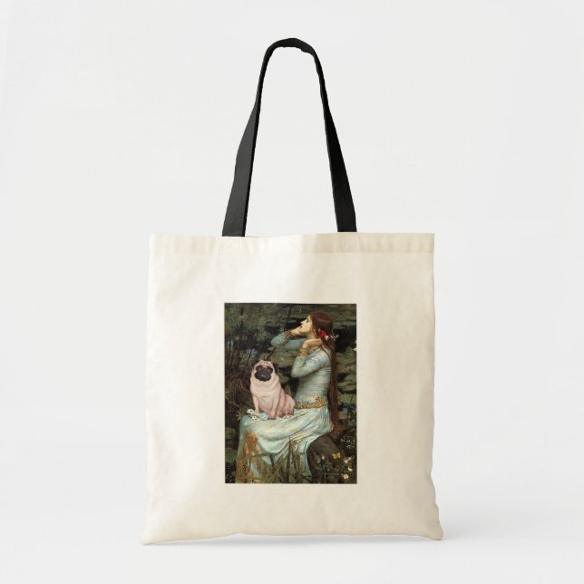 Ophelia - Pug 17 - fawn Tote Bag (Front)