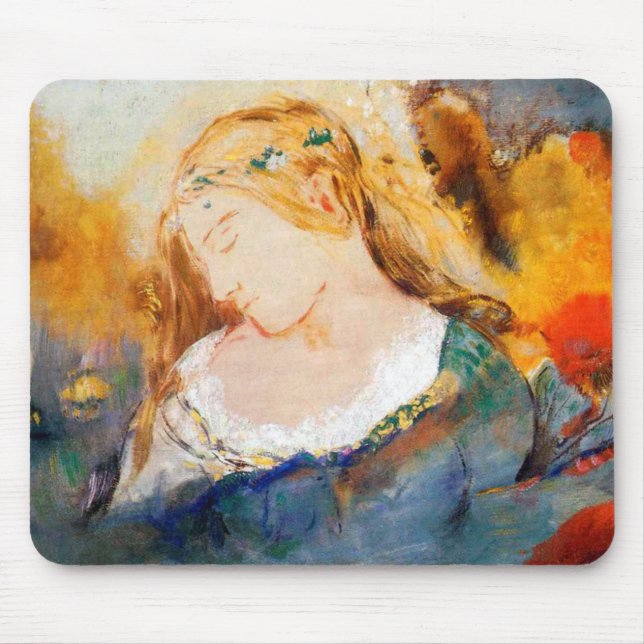 Ophelia, Redon Mouse Mat (Front)